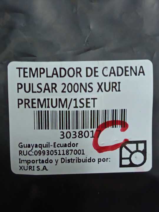 Pulsar 200 Templador cadena xuri