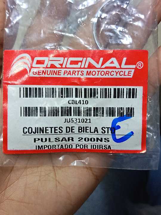 Pulsar 200 cojinetes biela original par rcp