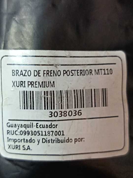 MT110 POSTERIOR brazo Freno xuri