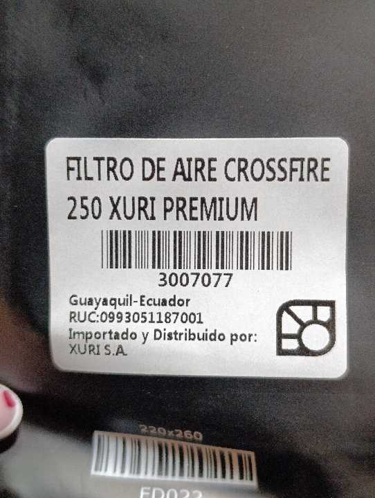 Crossfire 250 filtro aire xuri