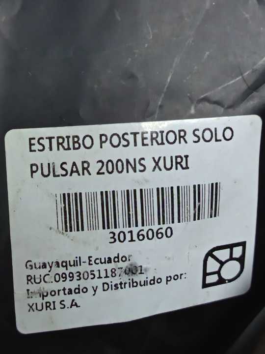Pulsar 200 POSTERIOR estribos solo Est11 Xuri