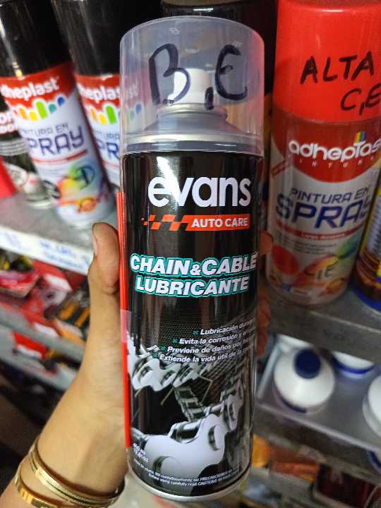 Lubricante cadena evans francisco