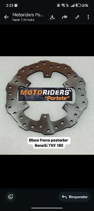 Benelli 150 post. disco Freno mottox DISC020