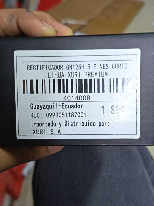 GN Rectificador corto 5 cables xuri