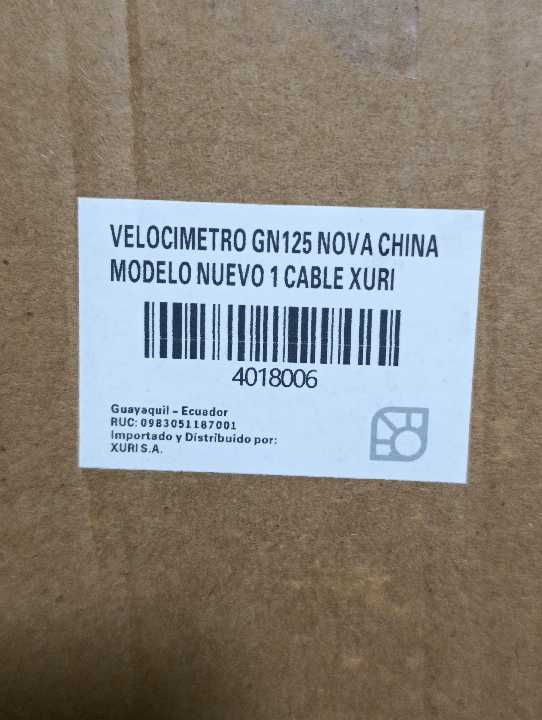 GN nova 1 cable Velocimetro xuri