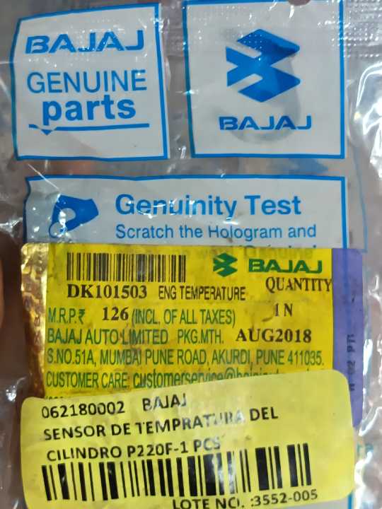 Pulsar 220 Sensor temperatura bajaj