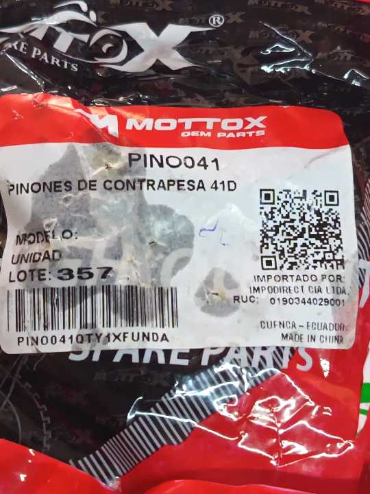 Wolf Piñon contrapesa mottox