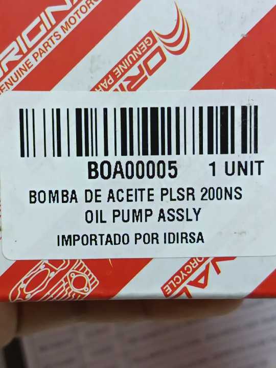 Pulsar 200 Bomba aceite original rcp