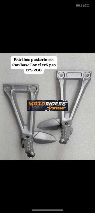 CR5 PRO 250 post sin base de escape normal Est13 estribos bost xuri