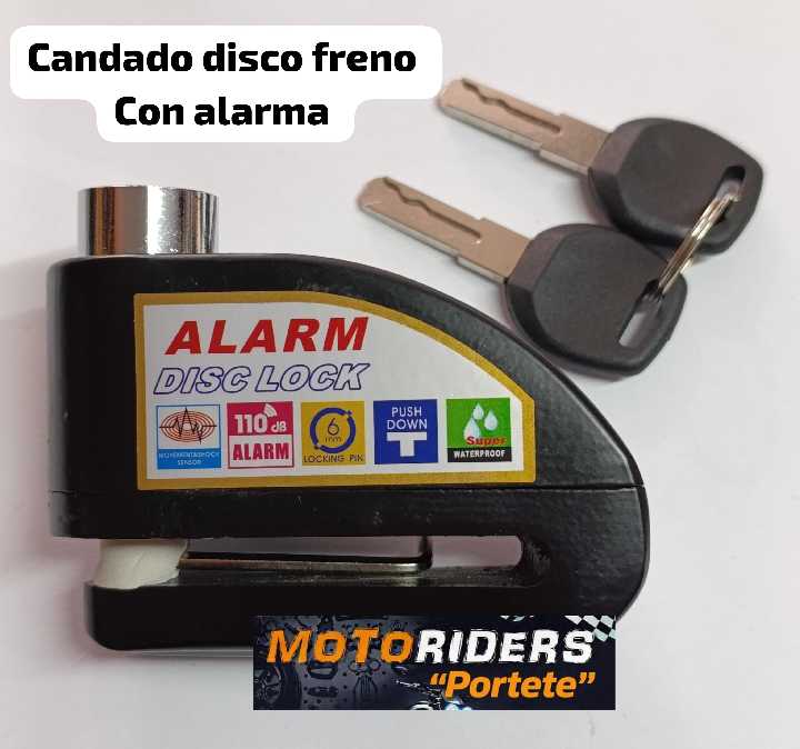 Negro Candado disco Freno con alarma xuri