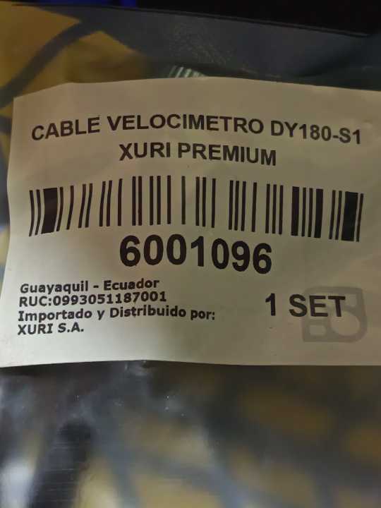 DY180- S1 Cable Velocimetro xuri