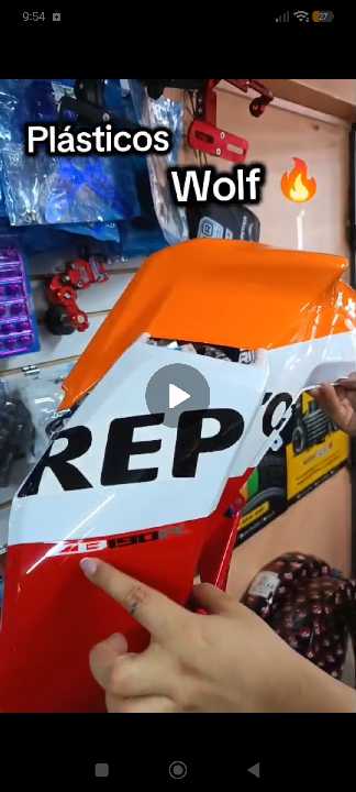 #4 Naranja Cobertor tanque Wolf mottox Repsol P11053