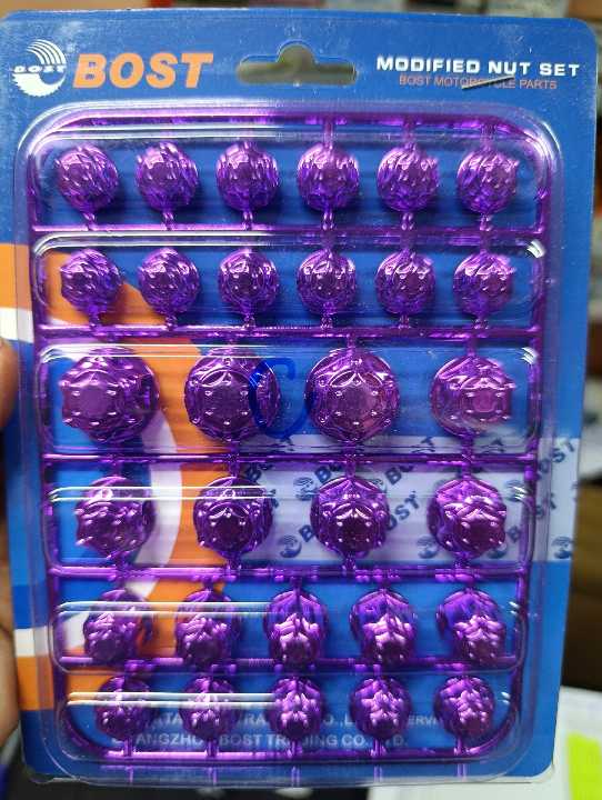Morado Tapa pernos decorativo bost
