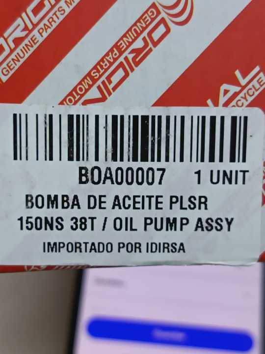 Pulsar 150 Bomba aceite original rcp