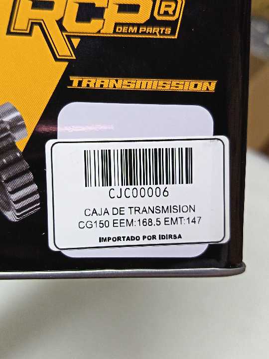 Cg150/200 sin contrapeso Caja cambio rcp cjc00006
